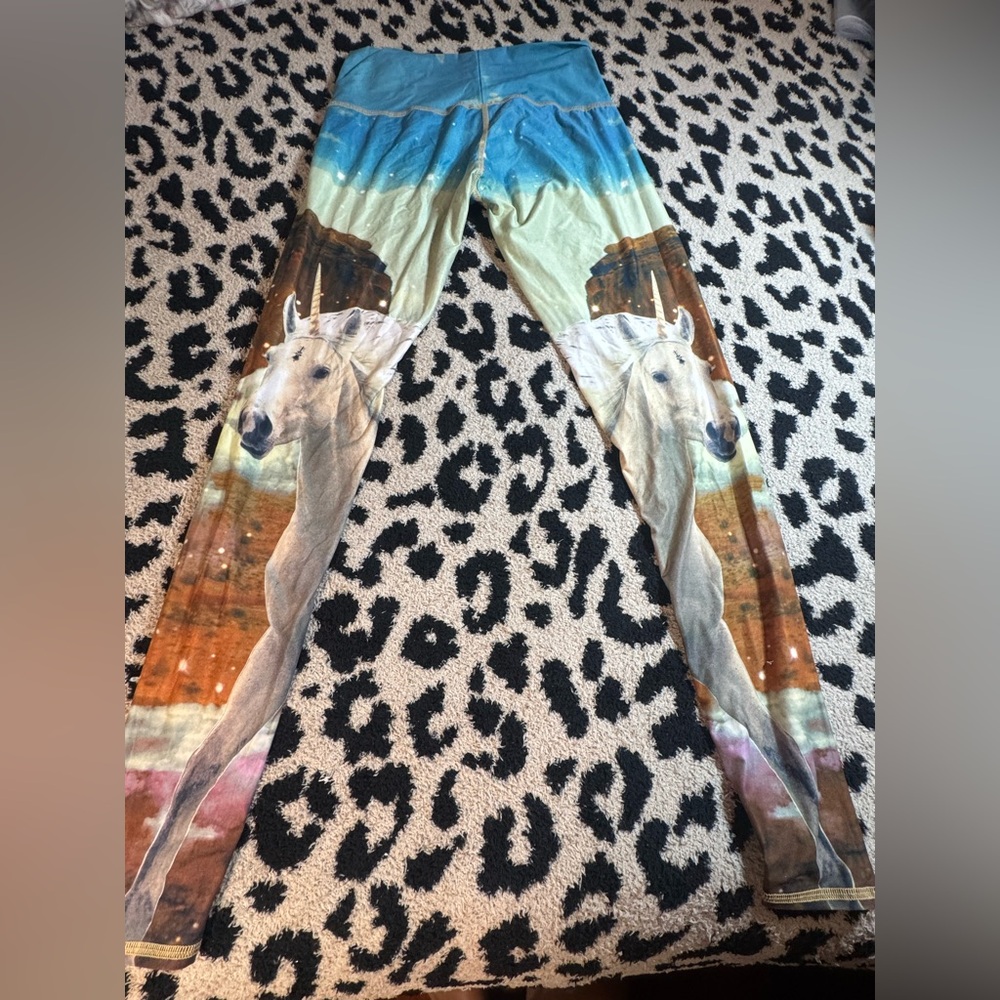 Teeki Multicolor Horse Print Leggings